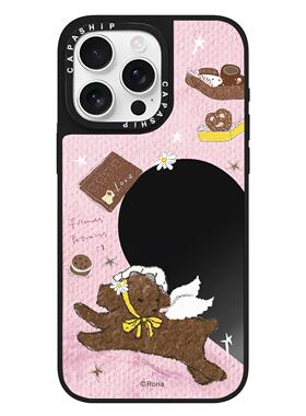 CASE适用苹果15iPhone14plus16黑色镜面13promax17磁吸可爱甜心火车xr手机壳12防摔11新款xs高级感tif保护套