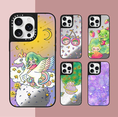 CASE适用苹果15iPhone14plus16镜面13promax17磁吸可爱Rinkle朋友手机壳12防摔11新款xs高级感xr保护套tif