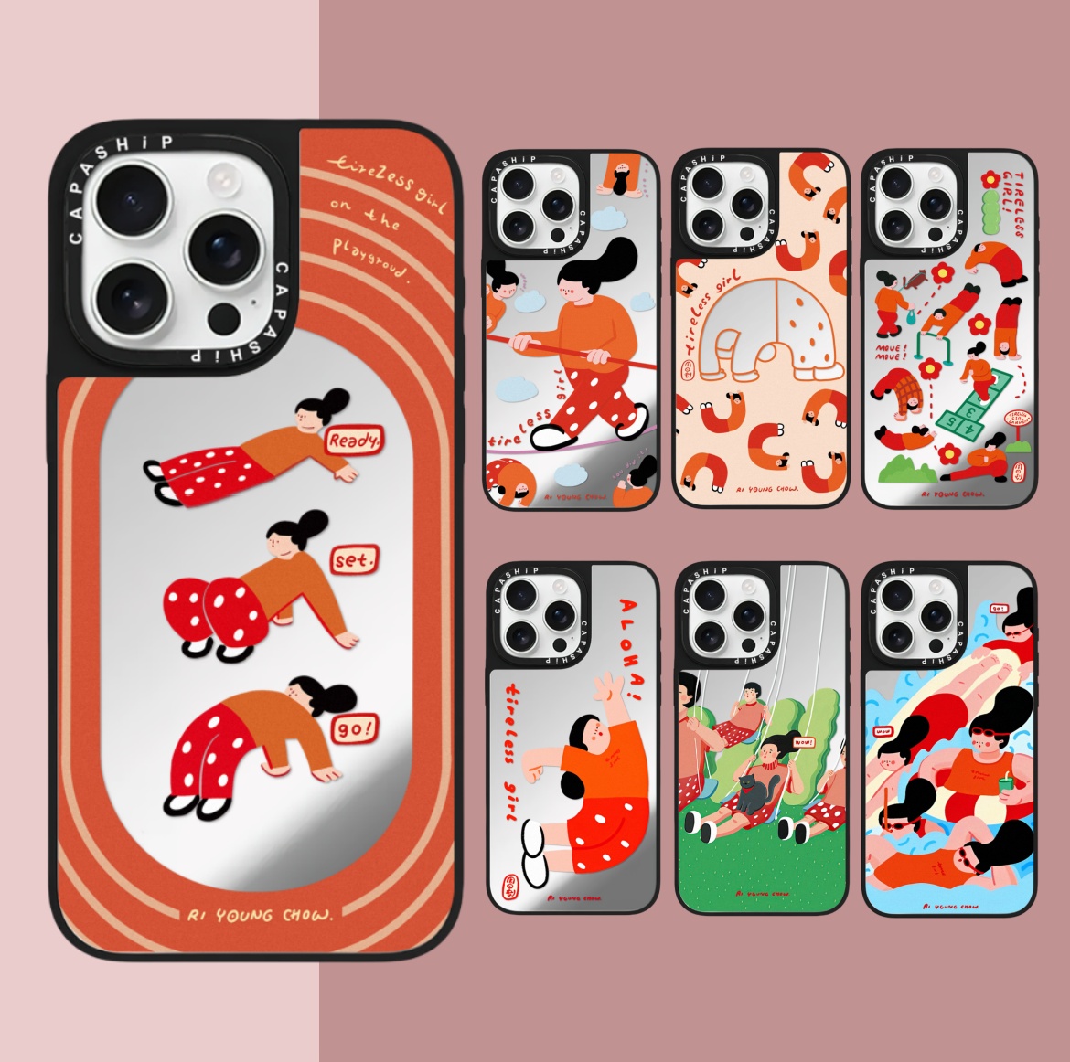 CASE适用苹果15iPhone14plus16镜面13promax17磁吸可爱下腰女孩xr手机壳12防摔11新款xs高级感tif保护套