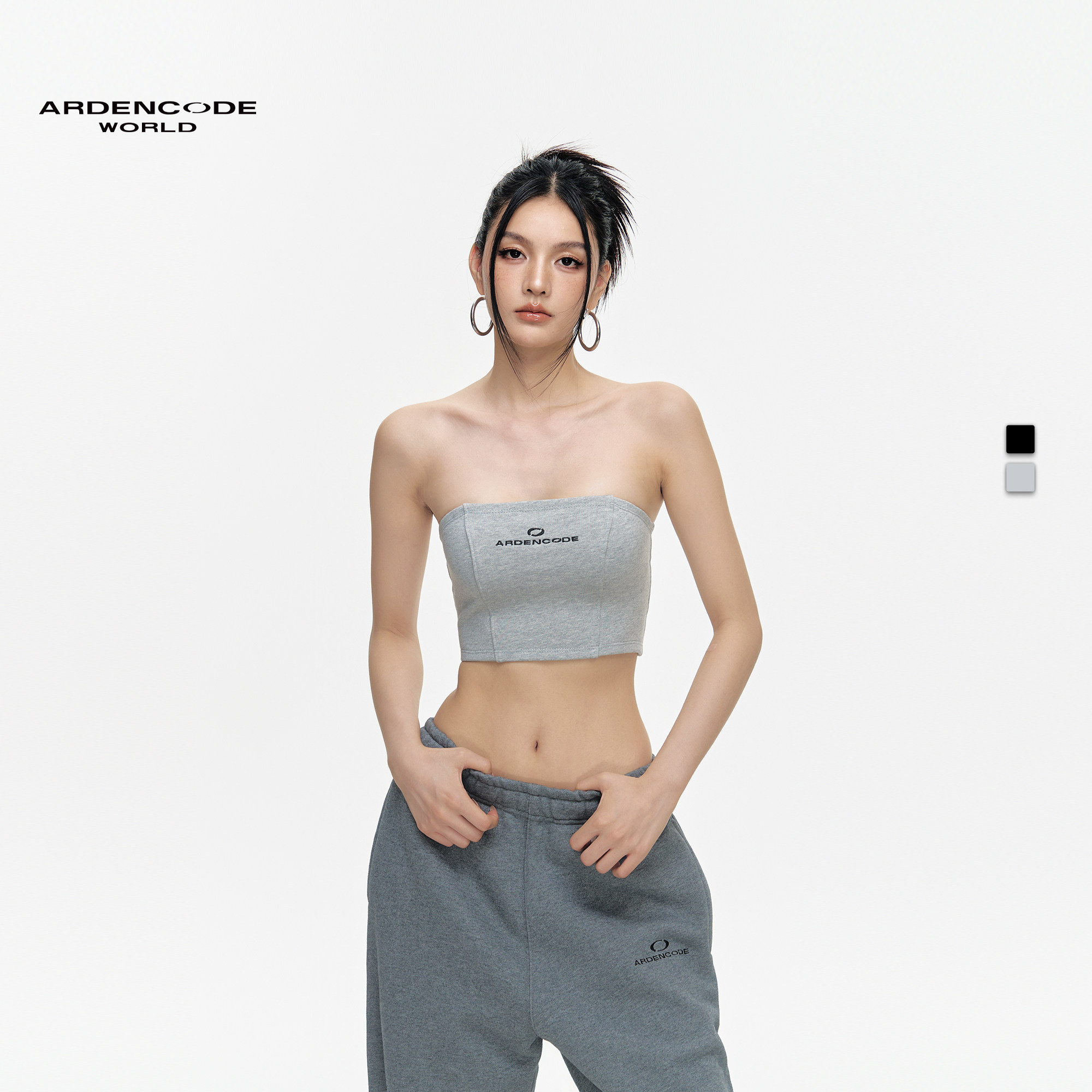 ARDENCODE明星同款基础款贴布绑带紧身纯棉内搭打底抹胸背心