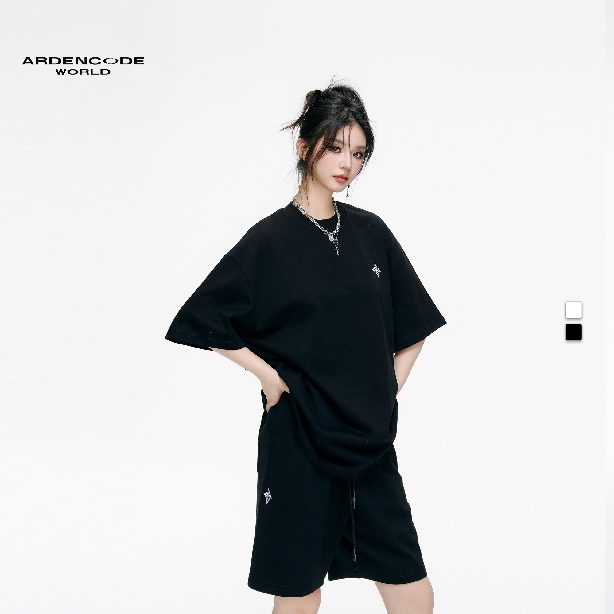 男女短裤ARDENCODE宽松纯棉