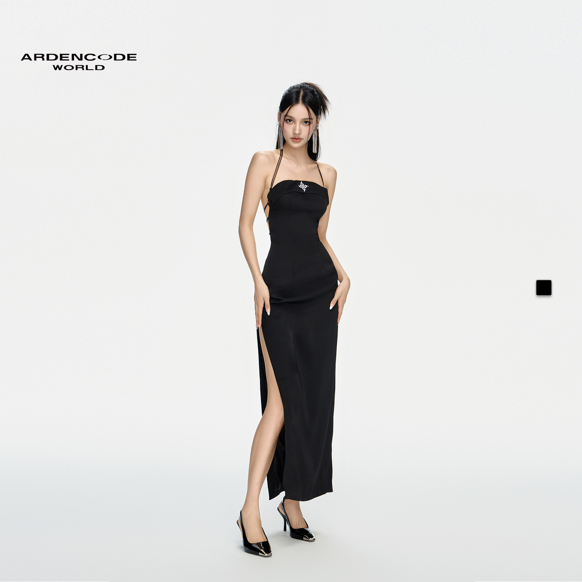 ardencode晚礼服吊带连衣裙
