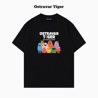 2026新款Ostravar Tiger美式字母印花男女情侣装纯棉短袖t恤