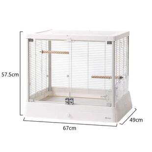 达洋B6047加大全景玻璃鸟笼观赏笼高透明家用鹦鹉笼虎皮牡丹配件