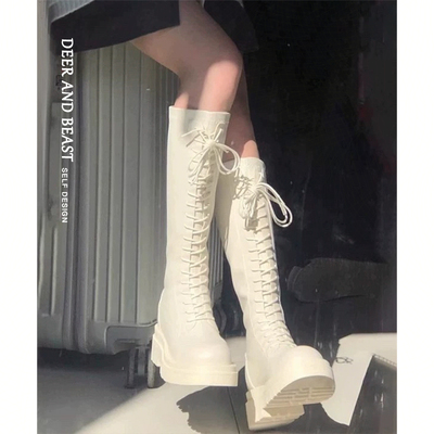 早秋款!!超火绝美长靴白色2025年