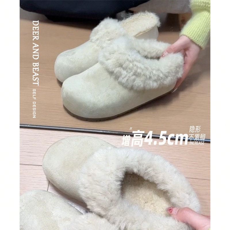 现货版~内增高加绒勃肯鞋女全包