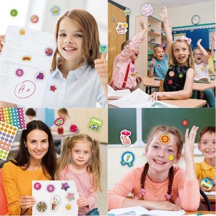 鼓励贴纸844枚Reward Stickers激励卡通英文卡通教师奖励贴纸