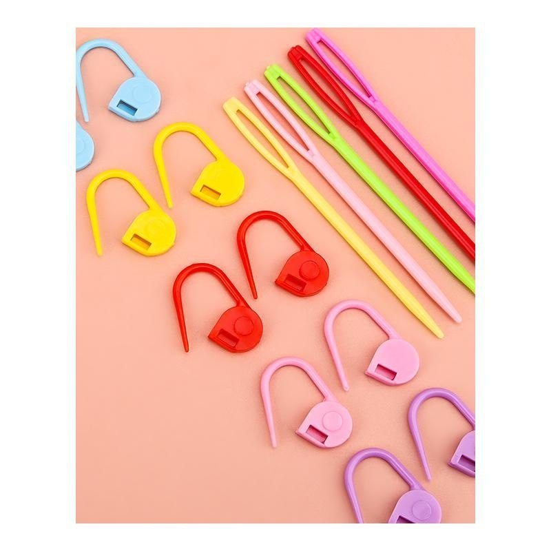 手工毛线针别扣记数器记号扣缝合针彩色商业材料包小配件工具多色,居家布艺,针扎针插,淘宝优惠券,粉丝福利购,淘宝优惠卷