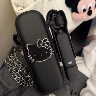 HelloKitty大疆pocket3保护套链条包收纳盒kt猫保护壳防摔相机包