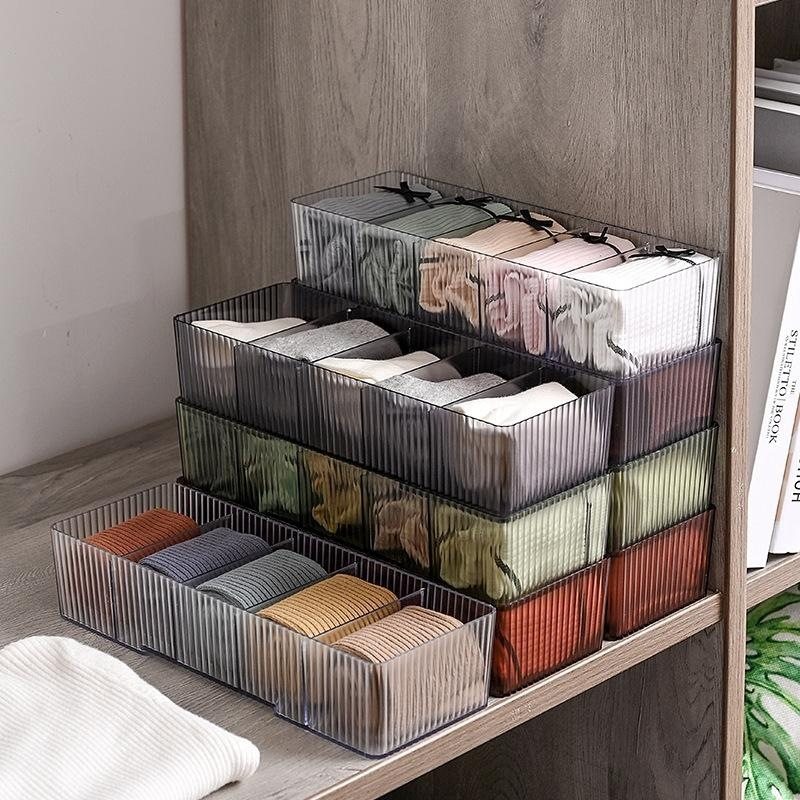 收纳置物架通用韩版分隔板内衣物收纳塑料盒ins透明收纳盒优品,收纳整理,内衣收纳袋,淘宝优惠券,粉丝福利购,淘宝优惠卷