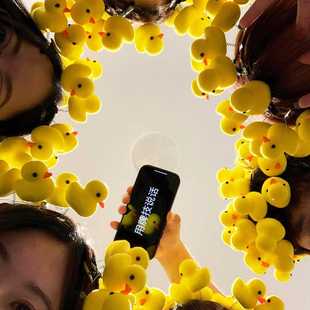 发夹游戏道具台球小鸡小黄鸭发卡搞笑玩具可爱卡子麻将惩罚弹簧夹