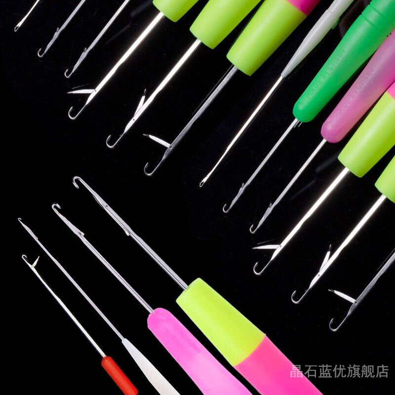 크로 셰 뜨개질 방지 크로 셰 뜨개질 혀 크로 셰 뜨개질 도구 작은 크로 셰 뜨개질 스테인레스 스틸 스웨터 바늘 수제 DIY 양모 뜨개질