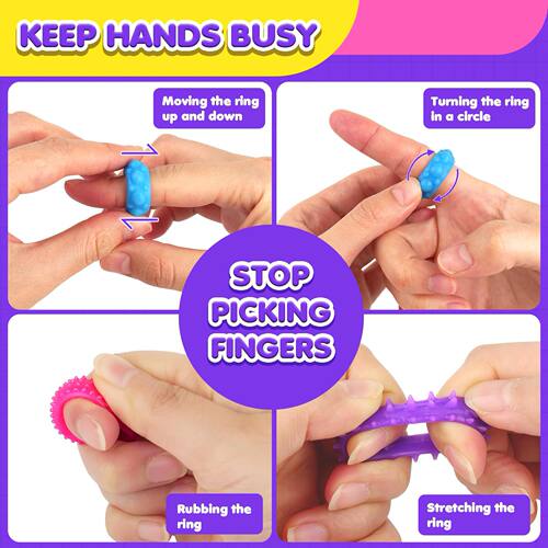 感官戒指硅胶感官戒指玩具Fidget ToysADHD儿童