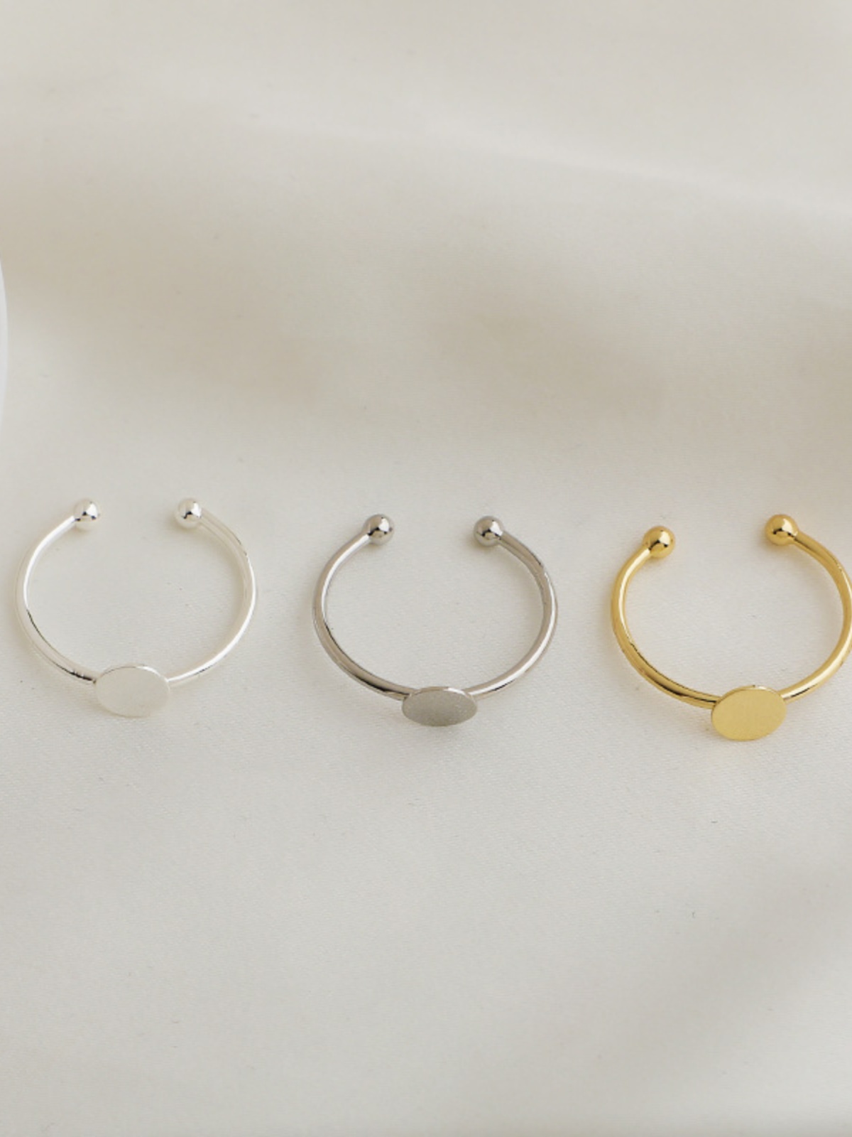 戒指带半成品底座开口