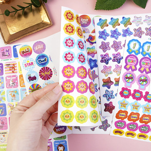 跨境鼓励贴纸844枚Reward Stickers激励卡通英文卡通教师奖励贴纸