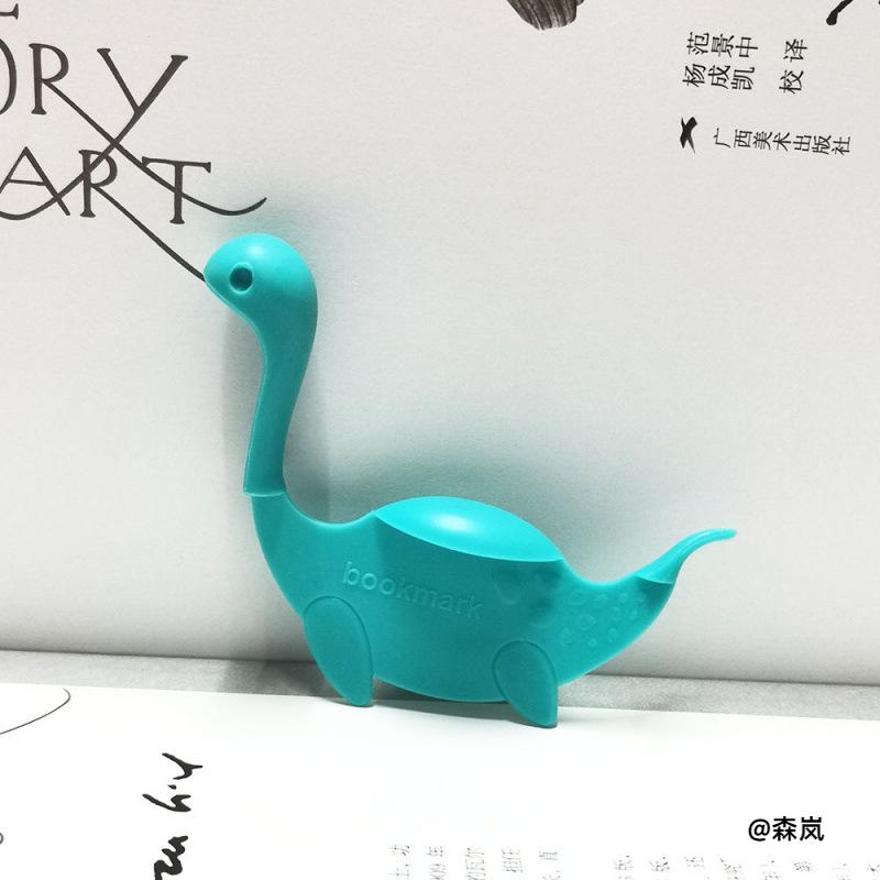 新款3D立体造型阅读趣味尼斯湖水怪分页器新奇送人礼物书签可爱