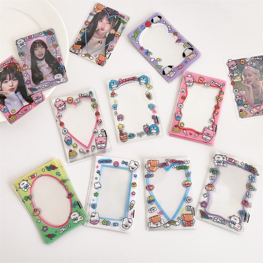 ins原创卡通三寸卡套少女可爱拍立得装饰卡膜追星内页装饰小卡套,模玩/动漫/周边/娃圈三坑/桌游,动漫徽章/立牌,淘宝优惠券,粉丝福利购,淘宝优惠卷