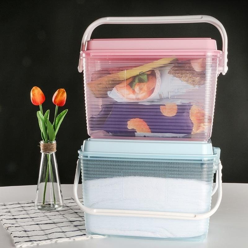 手提式整理箱子盒子日系大容量密封盒日式储藏盒收纳箱密封置物,收纳整理,收纳箱,淘宝优惠券,粉丝福利购,淘宝优惠卷