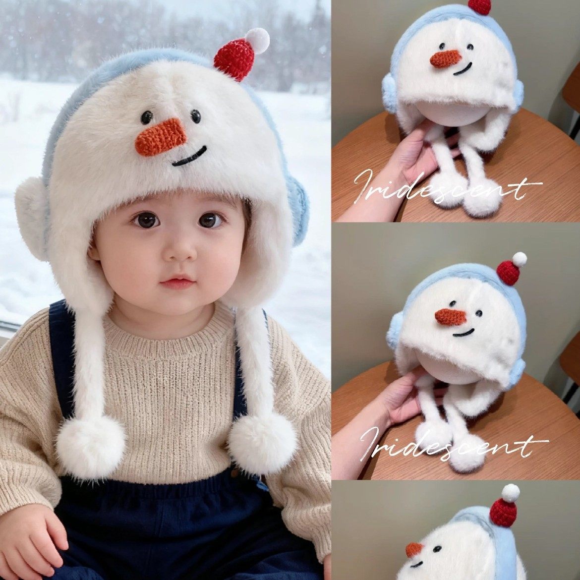 宝宝帽子冬天毛绒帽可爱卡通超萌男女童加厚保暖护耳帽防风套头帽,童装/婴儿装/亲子装,耳套/耳暖,淘宝优惠券,粉丝福利购,淘宝优惠卷