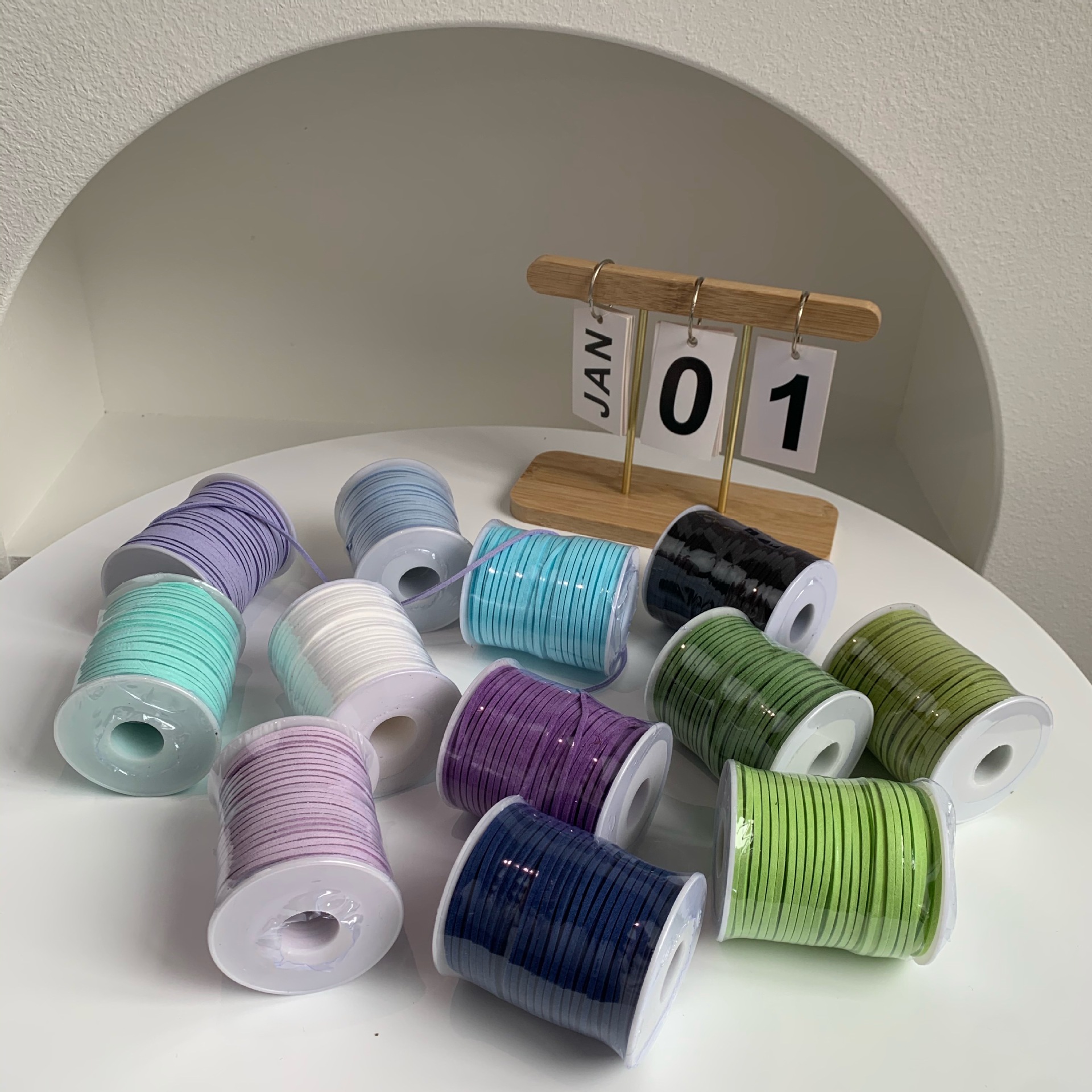 麂皮绳手作麂皮绒绳韩国韩国麂皮绒绳手作马卡龙色箱包吊牌挂坠