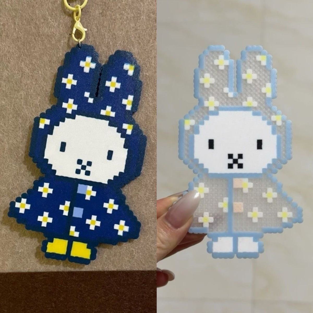 卡通亚克力小红书同款像素米菲兔包包雨衣米菲兔拼豆挂件挂件学生,服饰配件/皮带/帽子/围巾,包挂件,淘宝优惠券,粉丝福利购,淘宝优惠卷