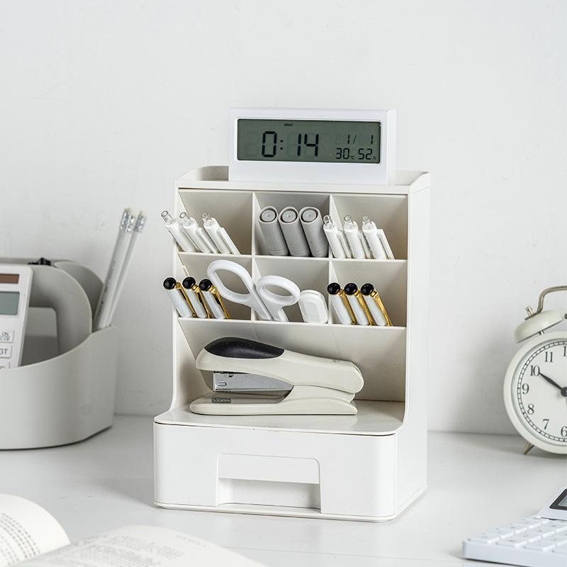 斜插式笔筒桌面收纳盒办公室文具用品杂物书桌置物架学生宿舍整理,收纳整理,书桌收纳置物架,淘宝优惠券,粉丝福利购,淘宝优惠卷