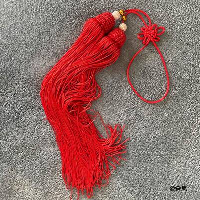 红绳剑工艺穗子剑须软剑精品长短武术用品长穗木兰比赛编织剑穗穗