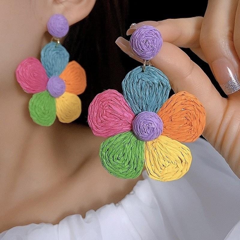 夸张耳环耳坠度假风耳钉大花朵出片夸张波西米亚风花朵搭配海岛,饰品/流行首饰/时尚饰品新,耳环,淘宝优惠券,粉丝福利购,淘宝优惠卷