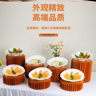 欧式罗马柱自助餐摆台酒店冷餐水果展示盘明档菜品餐具凉菜展示架