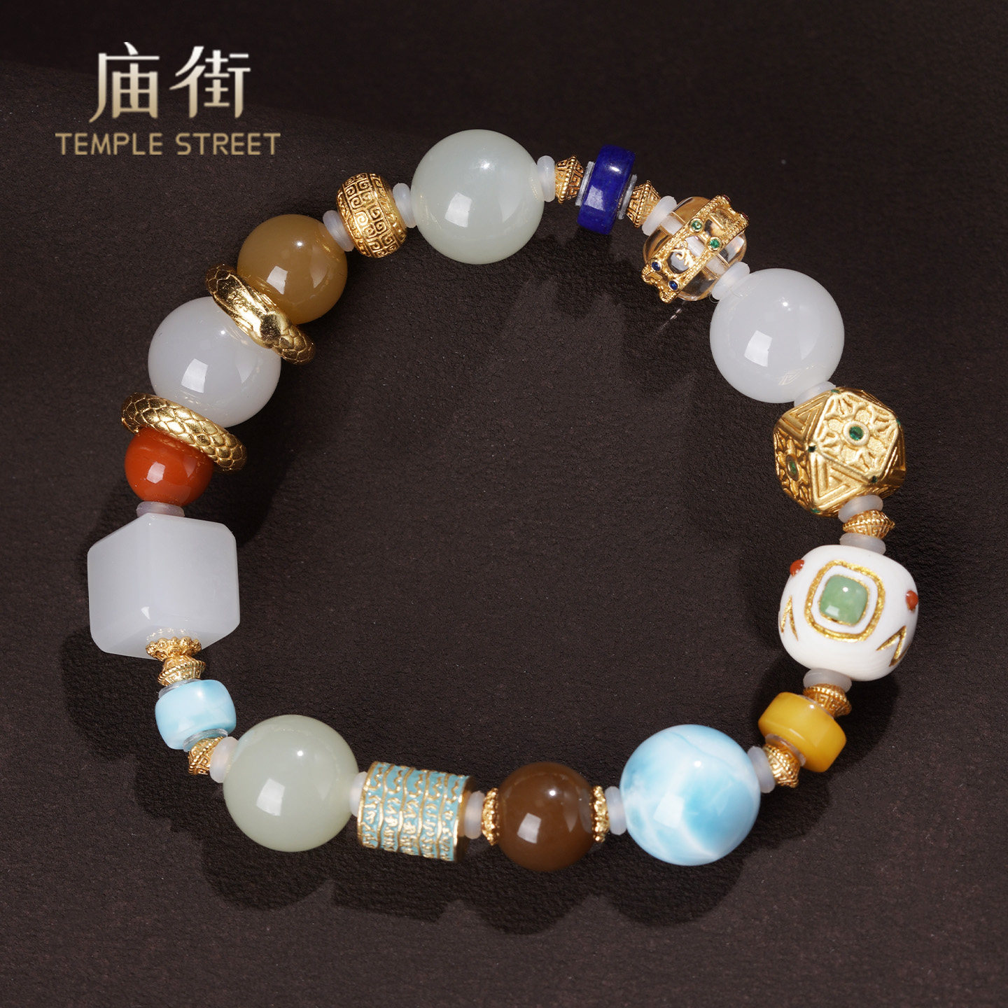 庙街【金不换】和田玉多宝手串（多样性发一）图片