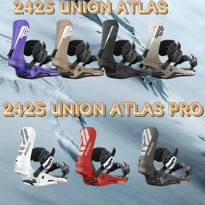 2425 UNION 单板滑雪固定器ATLAS刻滑专用ATLAS PRO硬度8.5男款