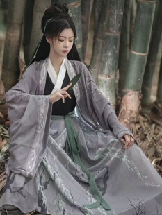 晋制交领襦裙古风魏晋风春夏秋款 沧澜赋正品 原创成人汉服男女同款