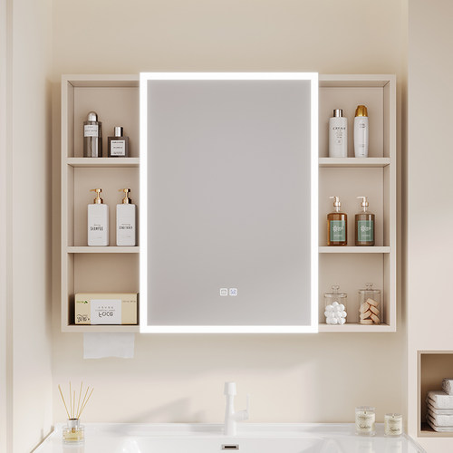 加厚太空铝智能浴室镜柜