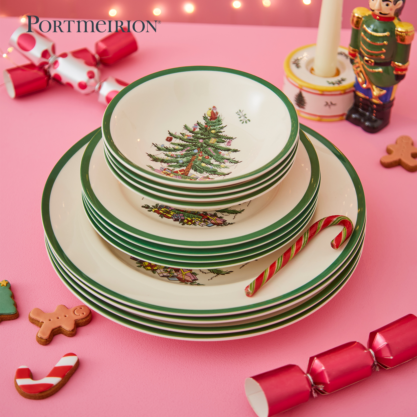 【圣诞礼物】portmeirion英国波特美林进口圣诞餐具碗盘碟套装