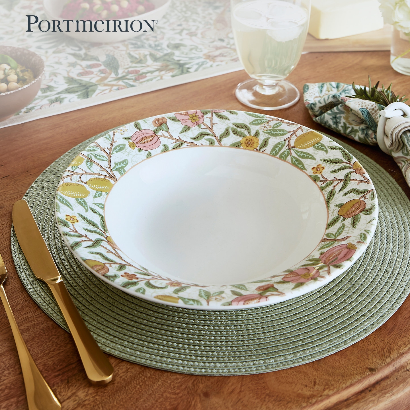Portmeirion波特美林英国原装进口家用陶瓷餐碗意面碗饭碗高颜值