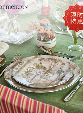 Portmeirion波特美林英国进口陶瓷餐盘平盘饭盘圆盘餐盘套装欧式