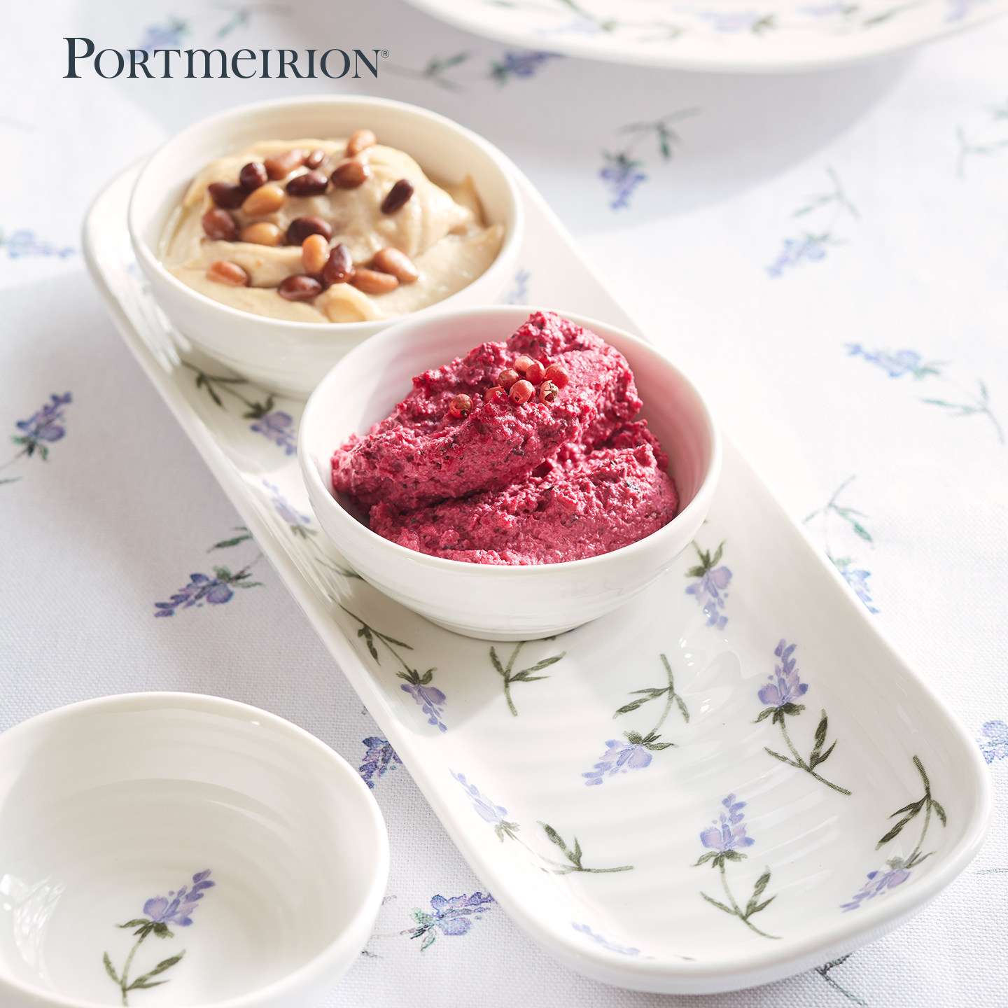 Portmeirion波特美林英国进口陶瓷碟子家用调味碟圆形蘸料小吃碟