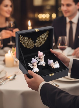 高端天使小摆件奢华礼盒桌面收藏