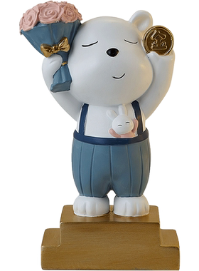 创意可爱小熊装饰摆件