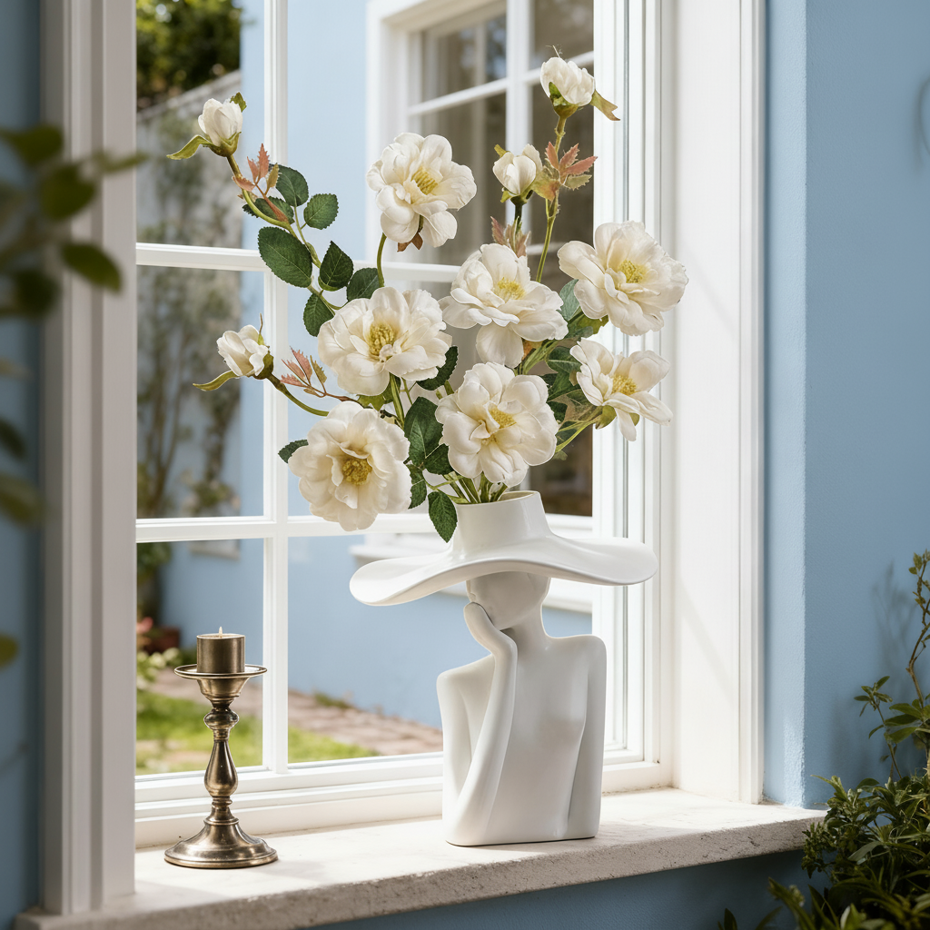 创意人物造型花瓶摆件家居装饰品客厅卧室桌面工艺品,家居饰品,装饰摆件,淘宝优惠券,粉丝福利购,淘宝优惠卷