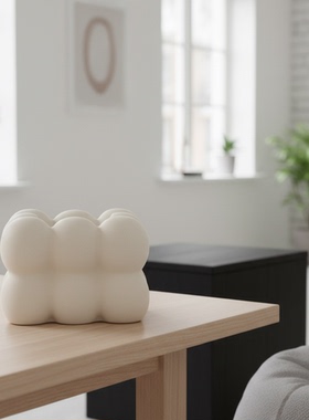 度假风云朵造型陶瓷花瓶简约