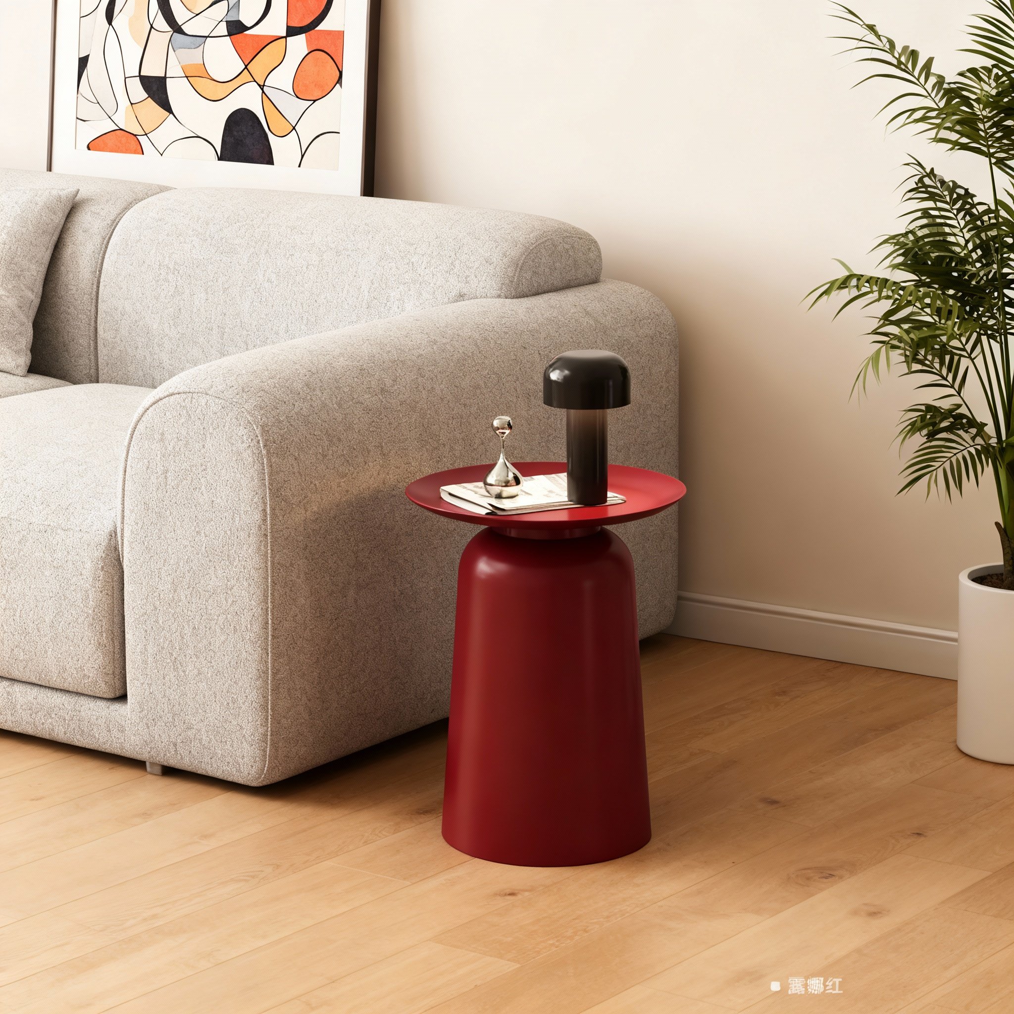 轻奢圆形边几客厅沙发边桌金属小推车创意置物架设计师款,家居饰品,装饰摆件,淘宝优惠券,粉丝福利购,淘宝优惠卷