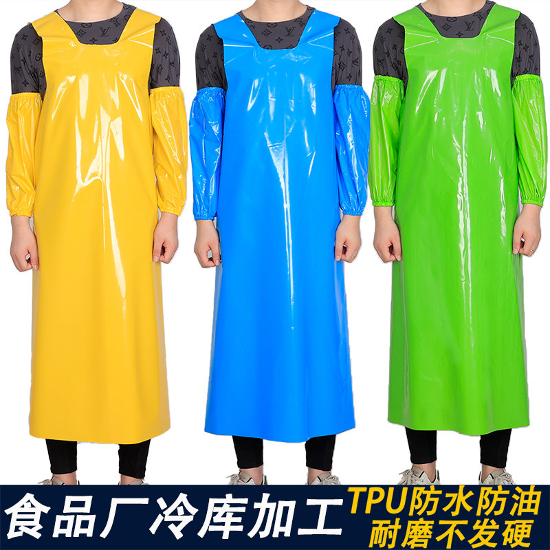 加厚柔软耐磨防水TPU环保围裙