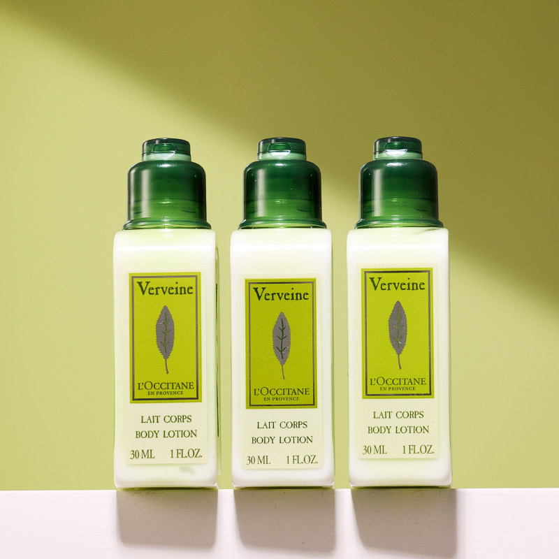 3瓶 欧舒丹马鞭草味润肤乳30ml中小样 持久留香滋润身体乳露