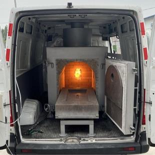 车载移动尸体火化炉 生活医疗垃圾环保处理设备宠物院动物焚化炉