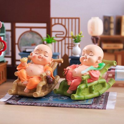 和尚躺椅系列国风创意摆件弥勒