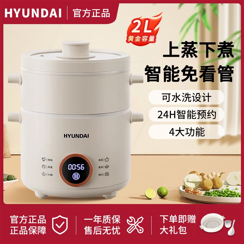 韩国电煮锅蒸煮一体迷你1-2-3人