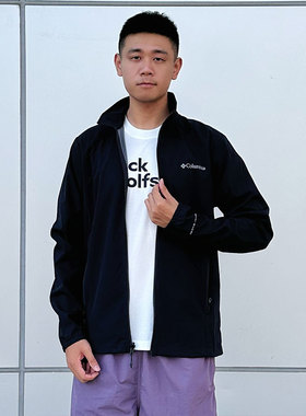Columbia哥伦比亚新品软壳衣男户外徒步防晒夹克外套PM4933