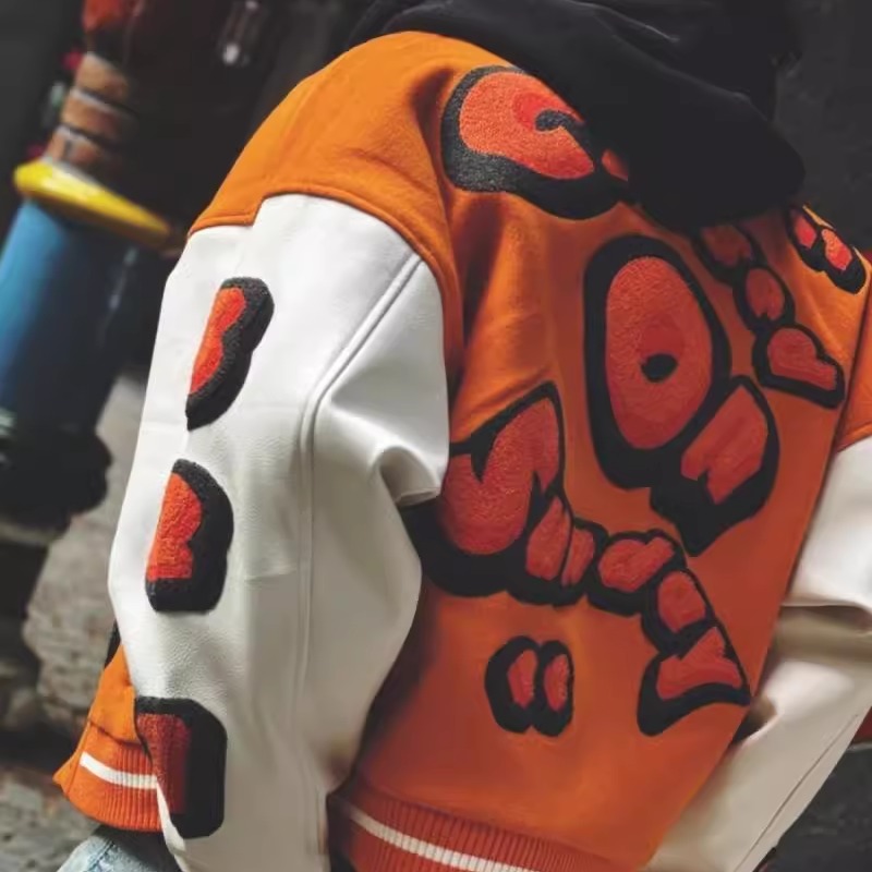 棒球服特大码300斤刺绣情侣美式