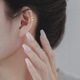 925纯银双层弧形耳夹女2024年新款 无耳洞耳骨夹ins高级感耳环耳饰